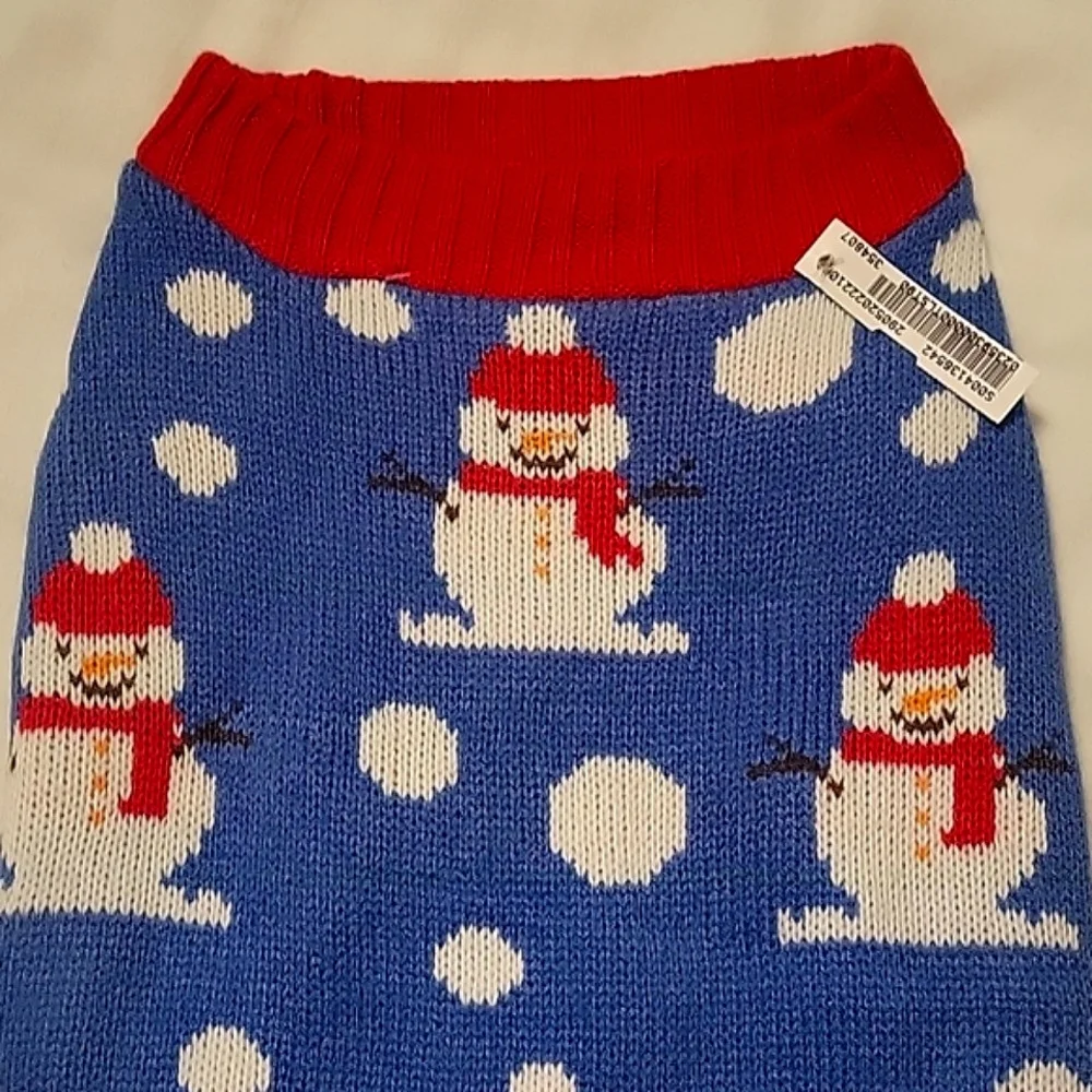NEW Cozy Snowman Cableknit Pet Sweater from Target